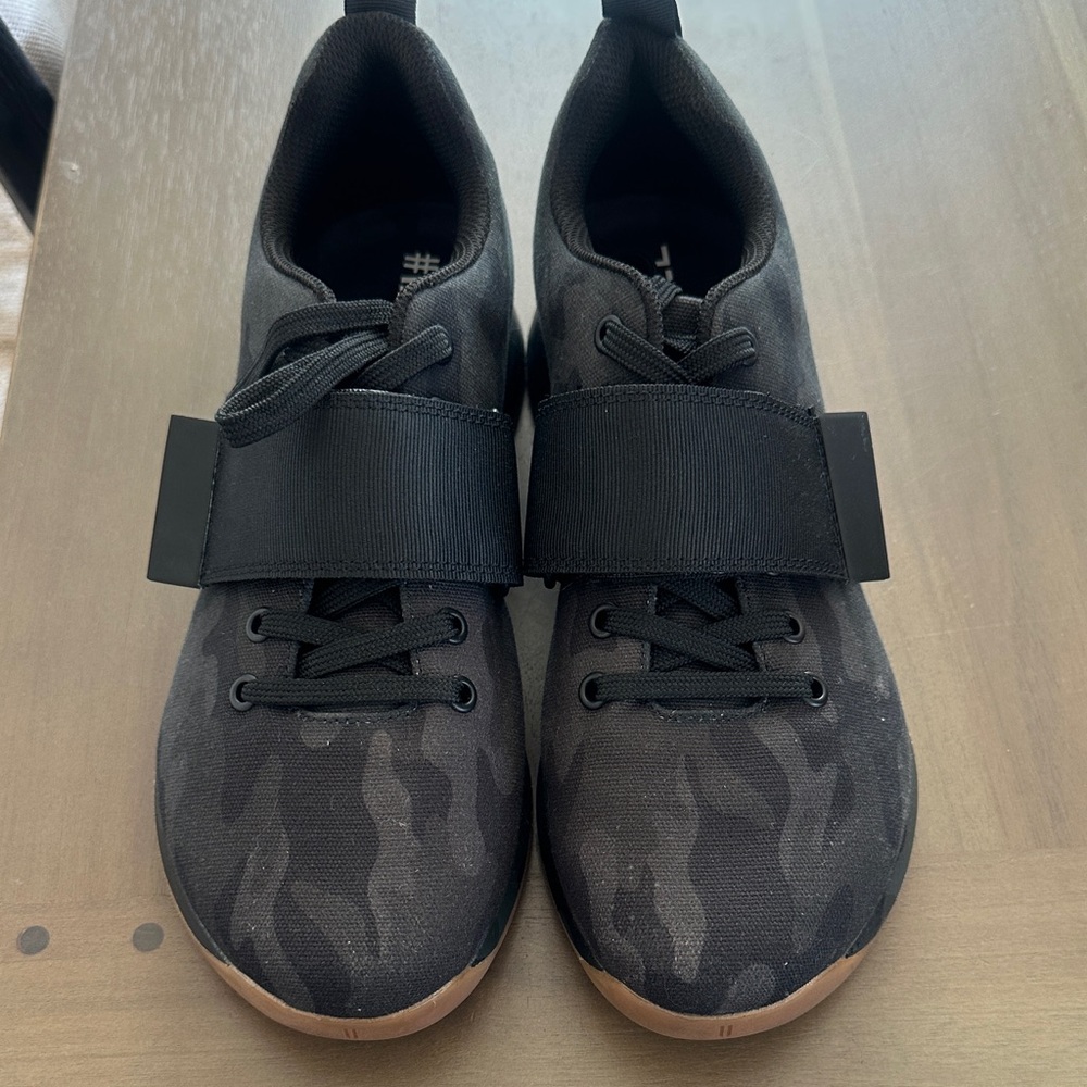 NOBULL Black Camo Training Sneakers with Gum Sole